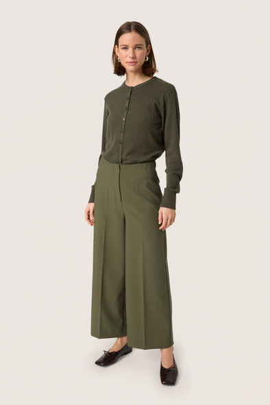 Pantalon Corinne Wide Cropped grape leaf