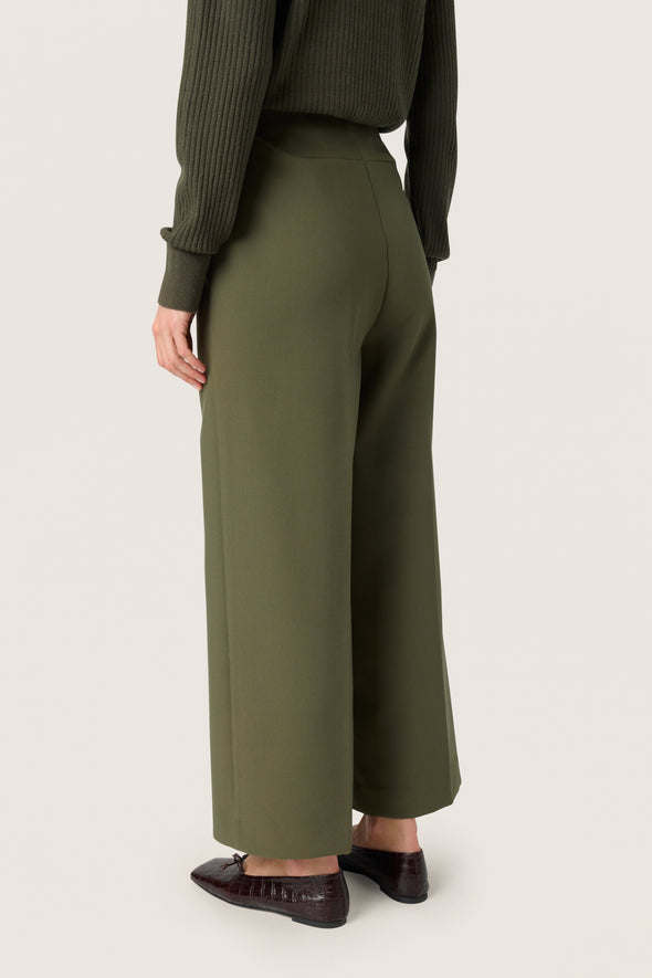 Pantalon Corinne Wide Cropped grape leaf