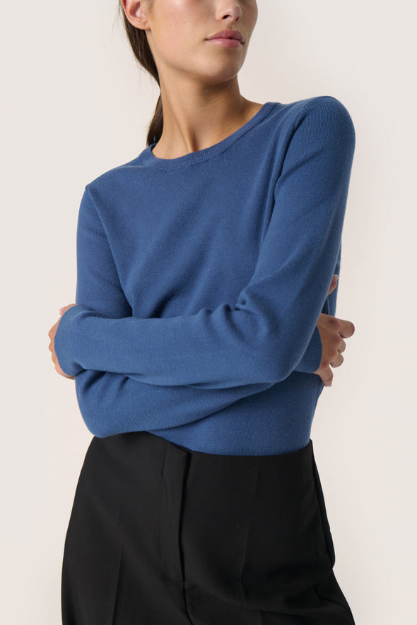 Pullover Spina Ensign Blue LenzingTM EcoveroTM