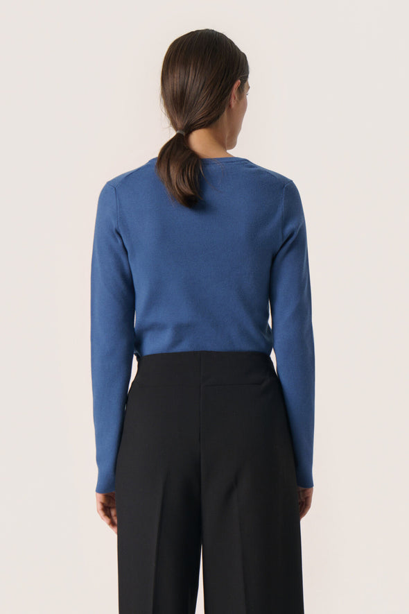 Pullover Spina Ensign Blue LenzingTM EcoveroTM