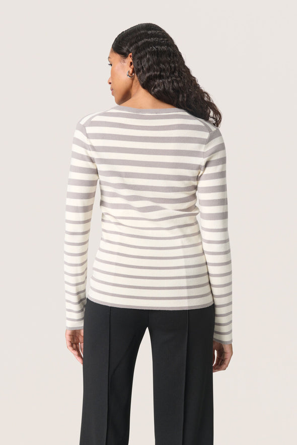 Spina striped porpoise and white sweater (LENZING™ECOVERO™)