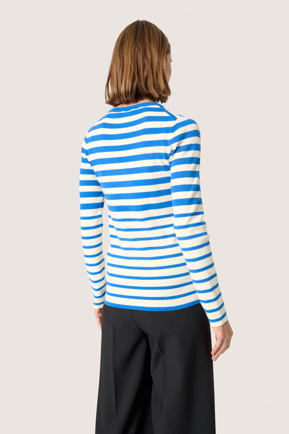 Palace blue striped Spina sweater (LENZING™ECOVERO™)