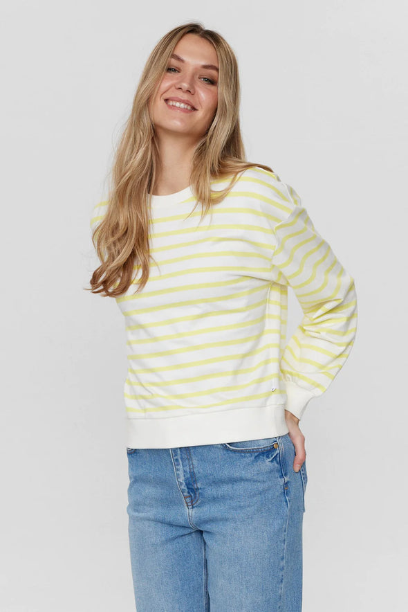 Numyra limelight GOTS striped sweater