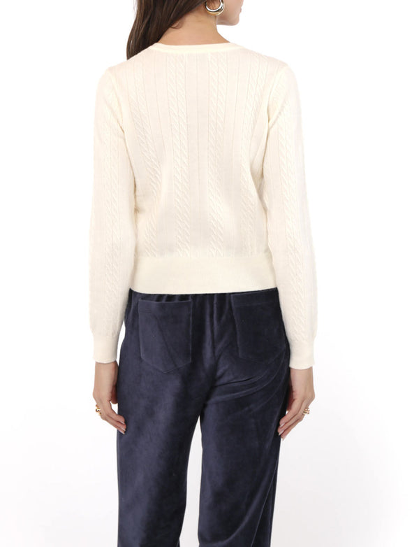 Cardigan Mochi Button Heart