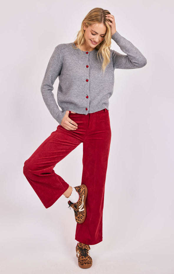 Cardigan Leighton Heart Button