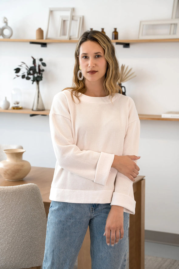 Mocha cream sweater