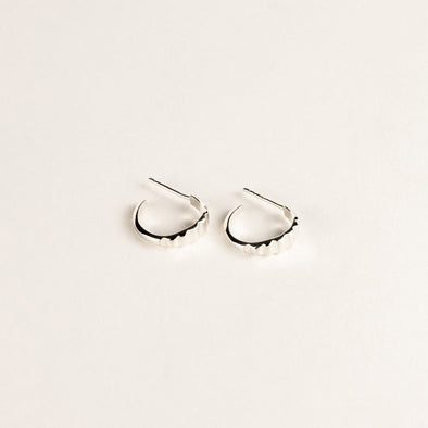 Boucles d'oreilles hoops Flot argent 925