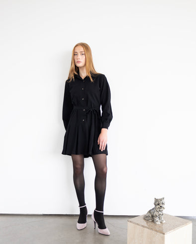 Hope black blouse dress