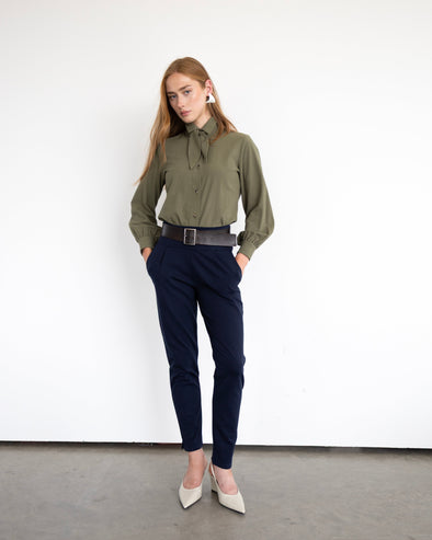 Pantalon Ponti di Roma Fraser bleu marine