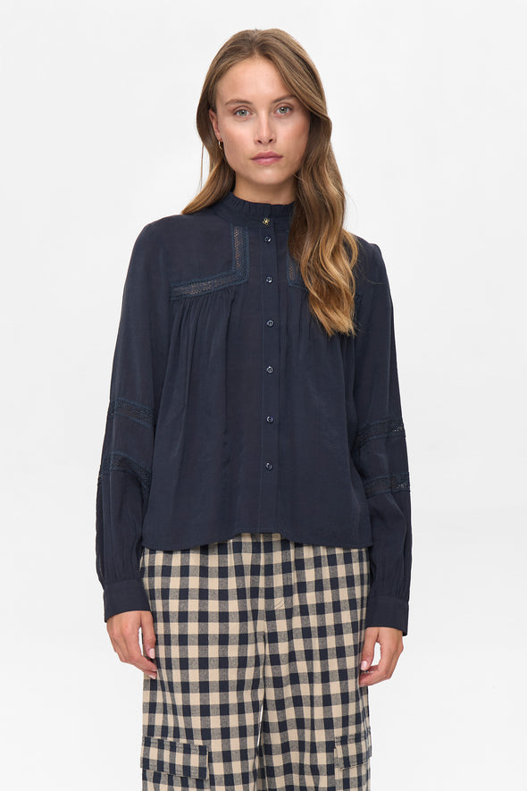 Nurika dark sapphire shirt