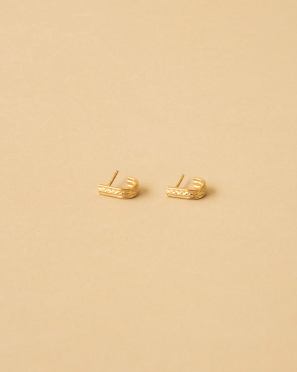 Gold Hauban earrings