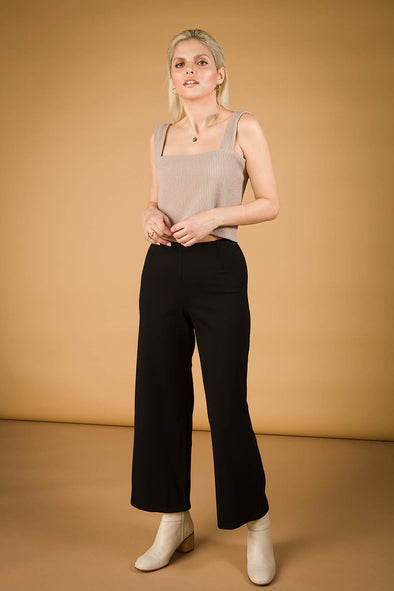 Pantalon flare noir