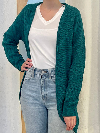 Cardigan Noelle long Cadmium Green