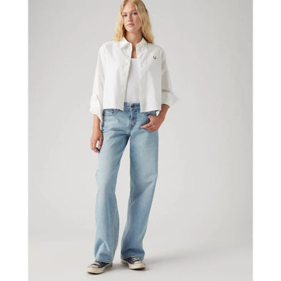 Jeans low loose blasted stone clean
