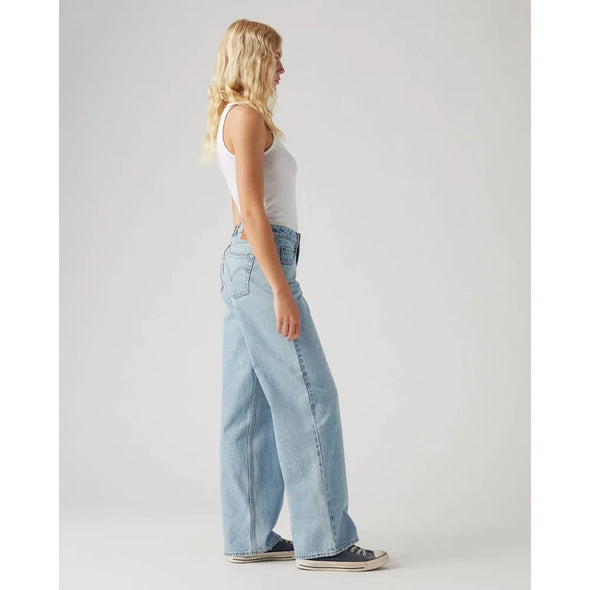 Jeans low loose blasted stone clean