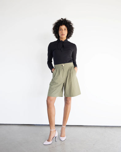 Short Watson olive
