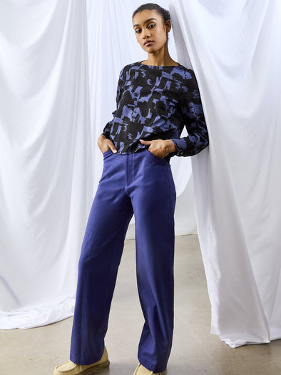 Fifer wide indigo OEKO-TEX® pants