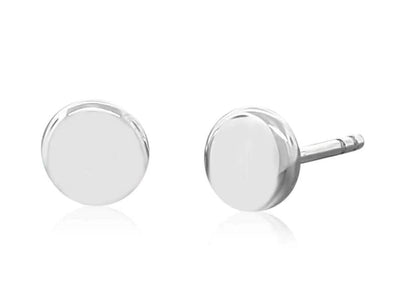 Sterling silver pebble earrings