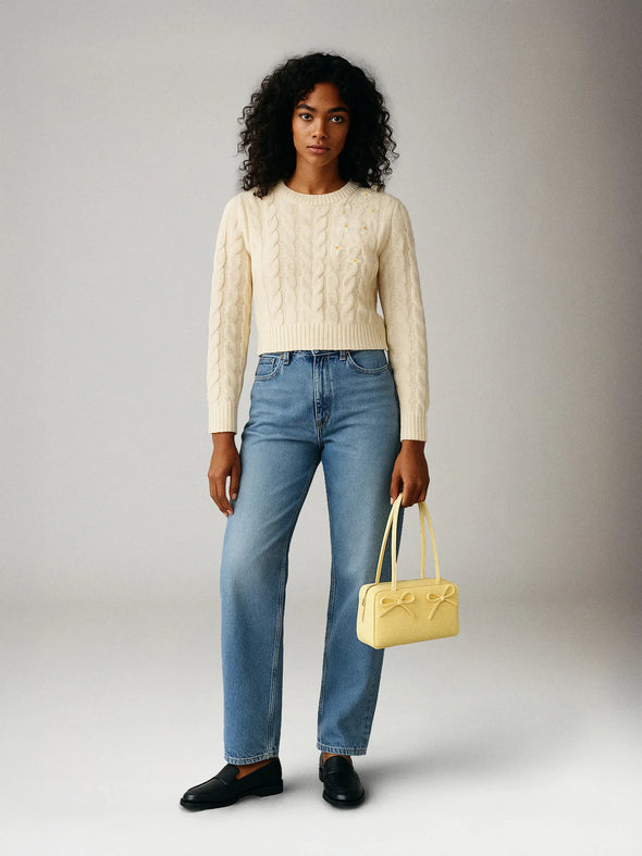 Pull Lulu Daisy Crème