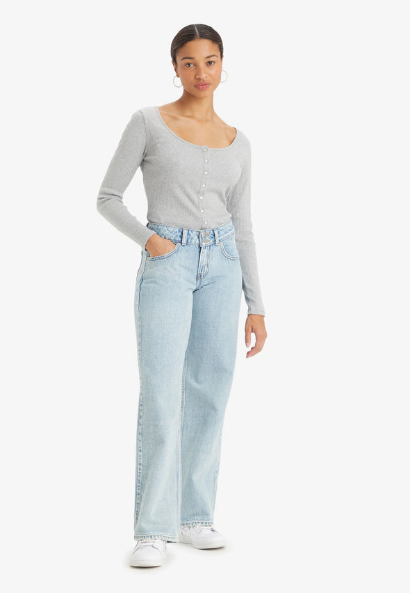 Jeans superlow loose not in the mood stone