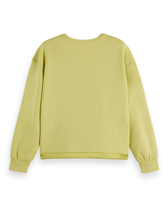 Chandail col V golden green