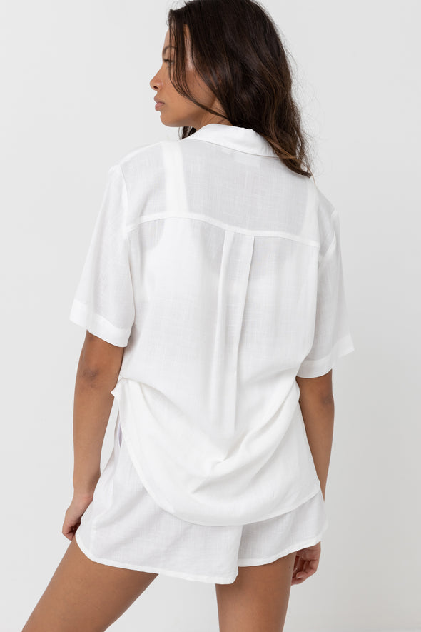 Chemise Classic Lounge Shirt blanche
