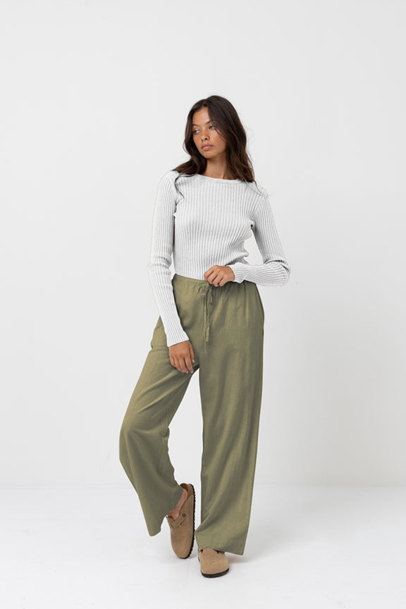Pantalon Classic Drawstring olive