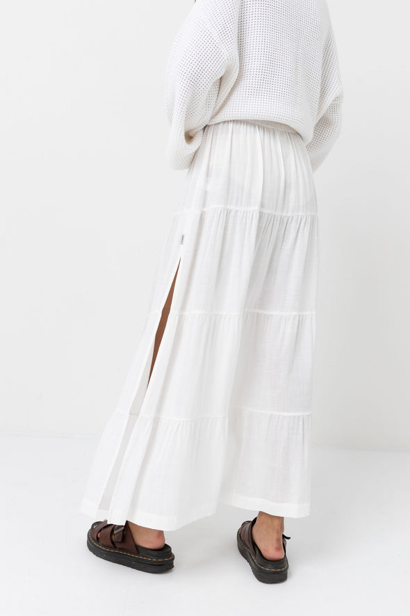 Classic maxi tiered skirt
