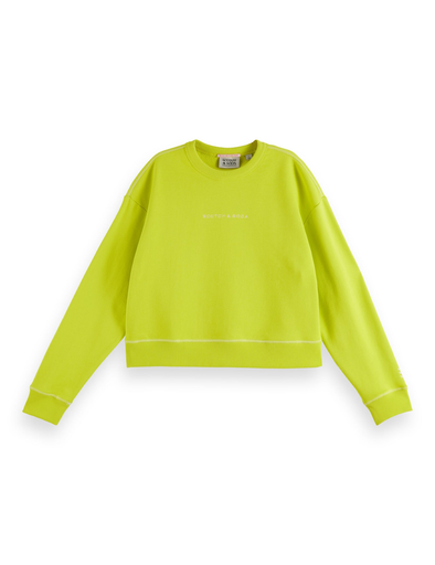 lemon yellow sweatshirt