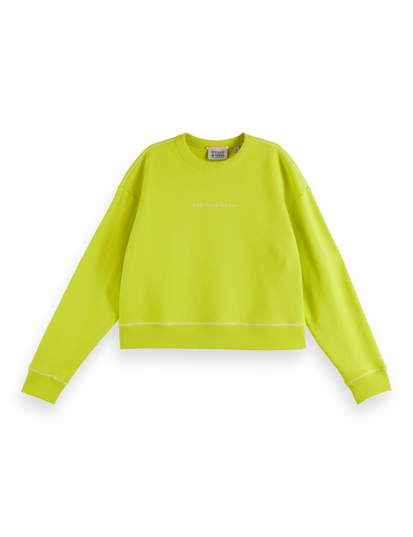 lemon yellow sweatshirt
