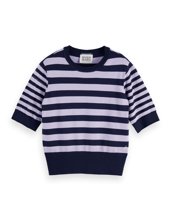Chandail crew neck rayé