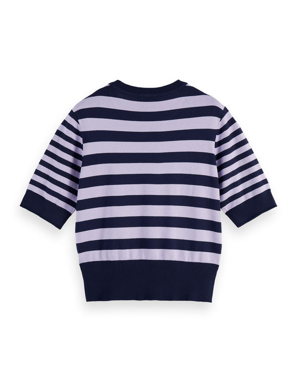 Chandail crew neck rayé