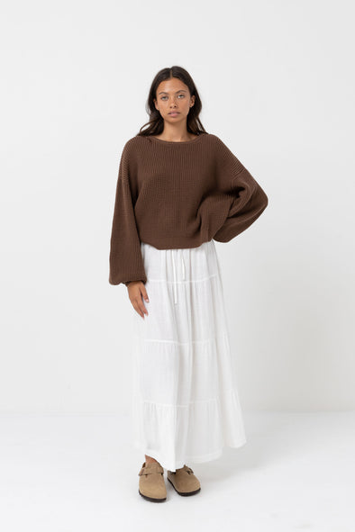 Classic chocolate knit