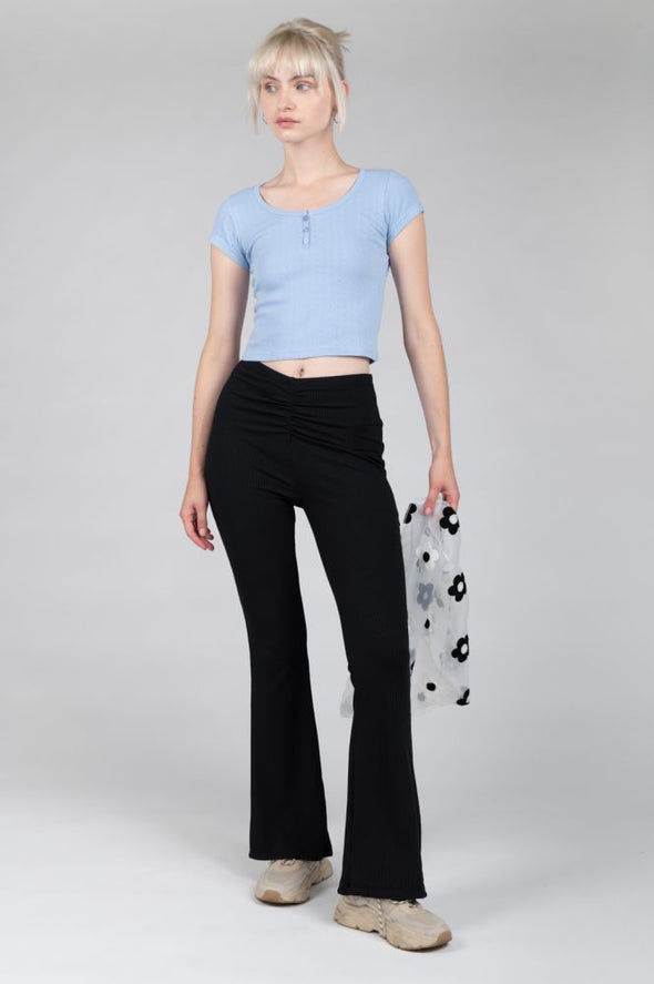 T-shirt court bleu