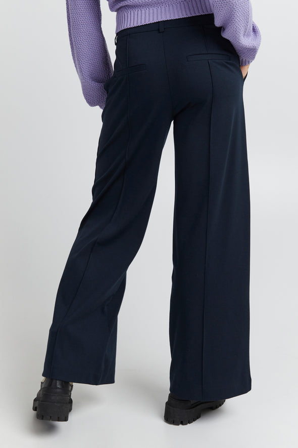 Kate Office Wide total eclipse recycled fiber pants
