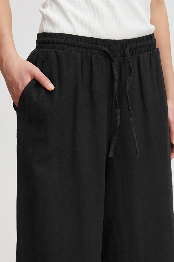 Pantalon Lino Noir