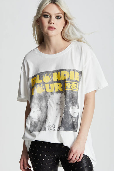 t-shirt Blondie tour 1982 track across America