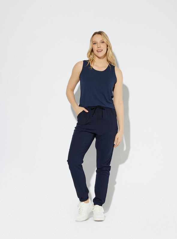 Pantalon Lotus marine