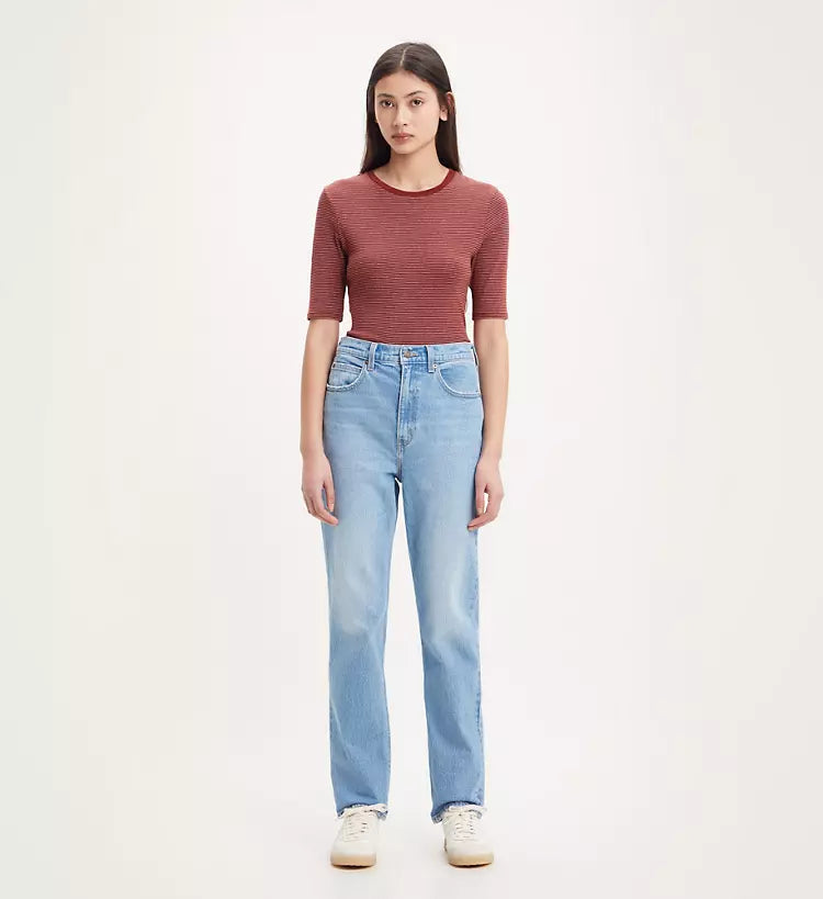 Boutique Mod co Levi s 70s straight waisted jeans medium indigo