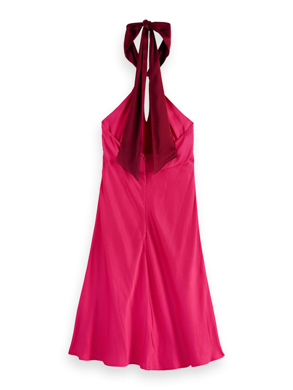 robe foulard cosmic pink