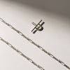 Removable silver pendant on thick silver paperclip chain Canada