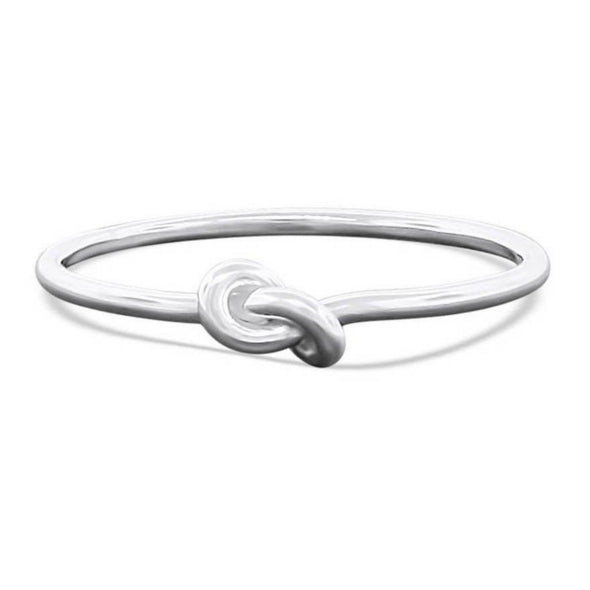 sterling silver tight knot ring