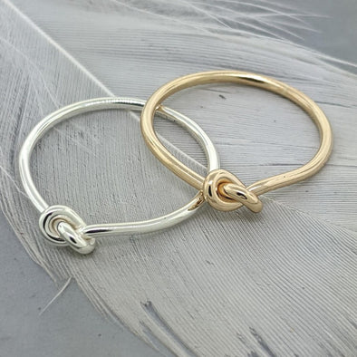 gold-filled tight knot ring