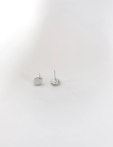 silver sun earrings