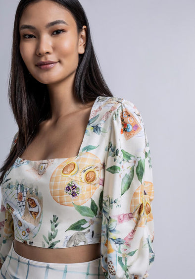 Blouse crop brunch