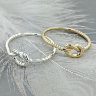 gold-filled single knot ring