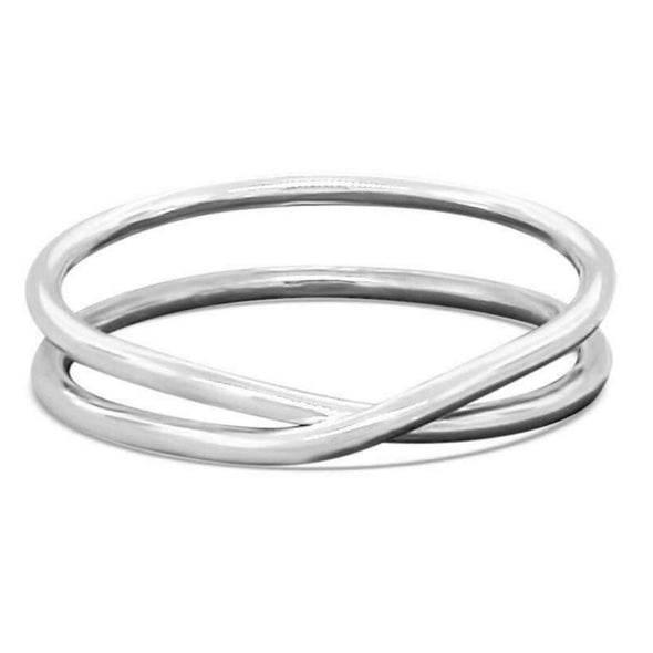 sterling silver cross bow ring