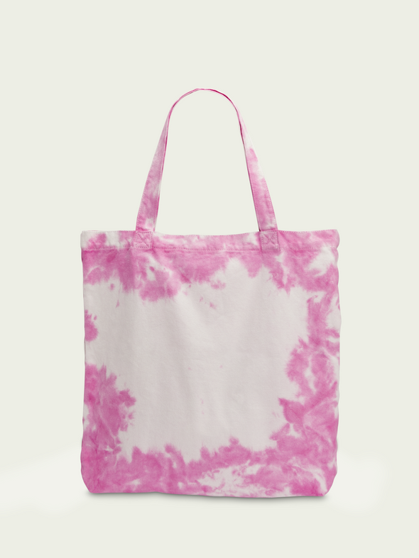 Tote Bag Canvas Tie-Dyed  Radiate Positivity
